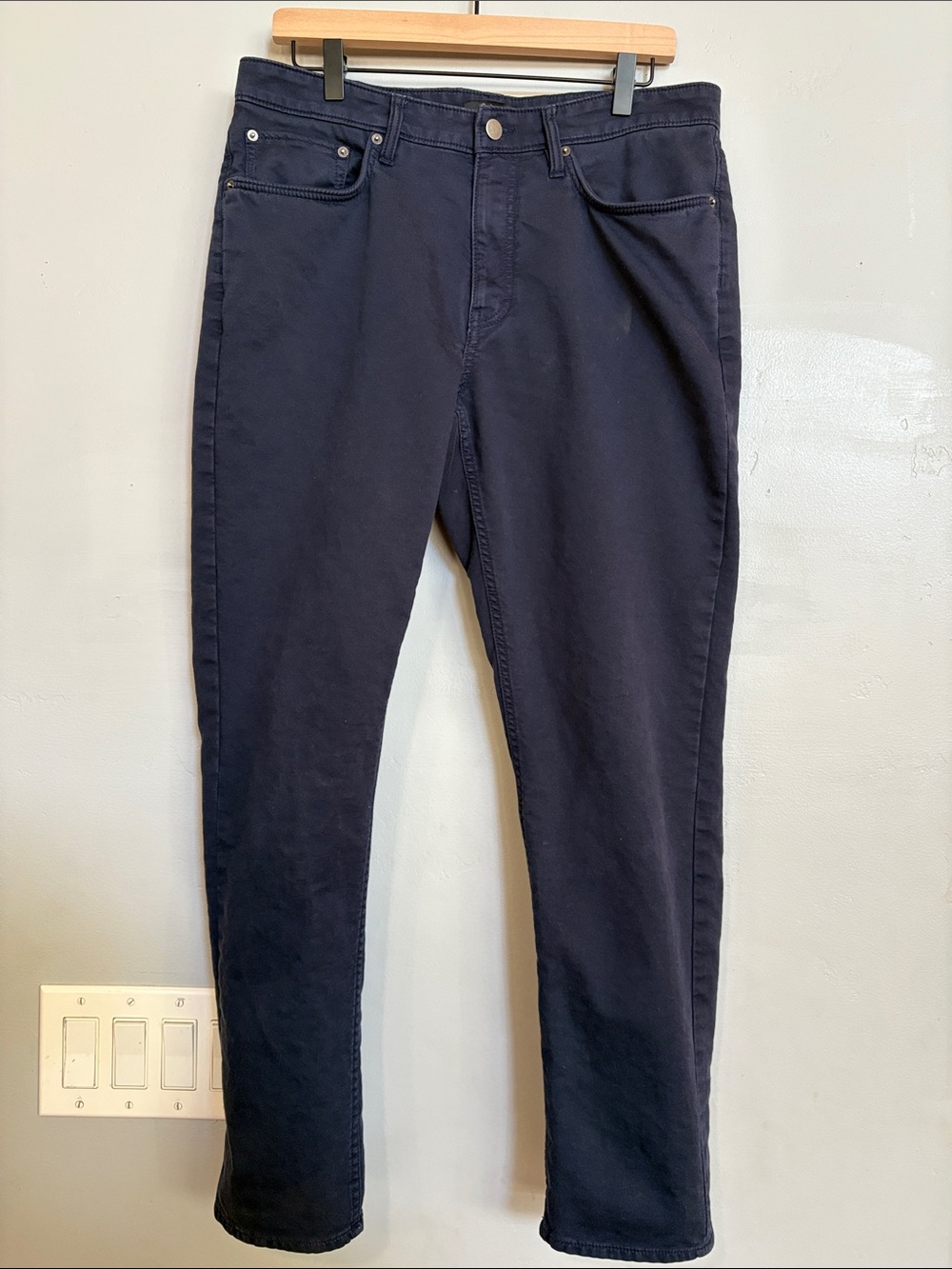 Quince Men’s Stretch 5 Pocket Pants Navy 32x32 Cotton Spandex